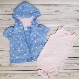 Girl's Jacket/Onesie Set